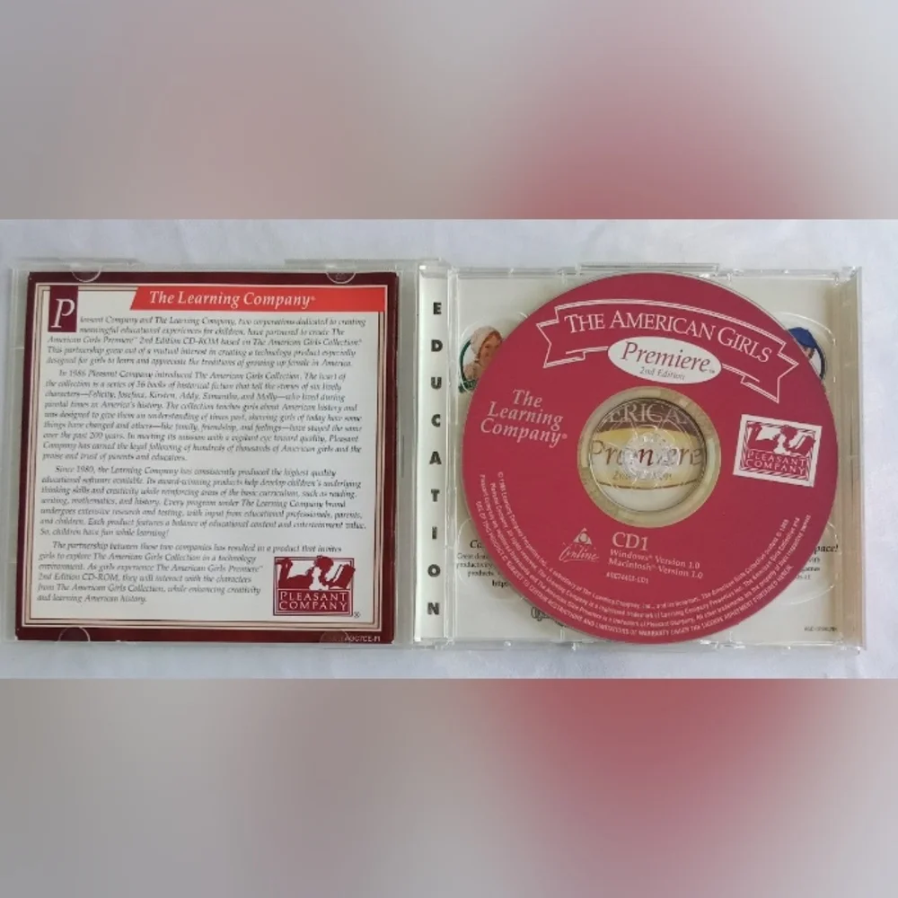 The American Girls Premiere 2nd Edition Education Video Game for Windows PC